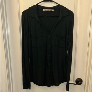 Michael Stars Charcoal Long Sleeve Shirt